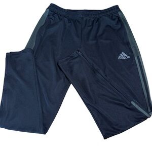 Men's Adidas Tiro Pant Straight Fit Aeroready Sweatpants Size Medium Black/Gray
